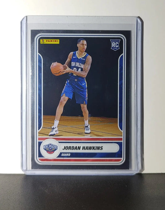Jordan Hawkins Rookie 2023-24 Panini NBA Sticker Foil Card #83 Pelicans - Basketball Card Single