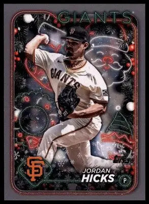 Jordan Hicks 2024 Topps Holiday Silver Glitter #H51 San Francisco Giants - Baseball Card Single