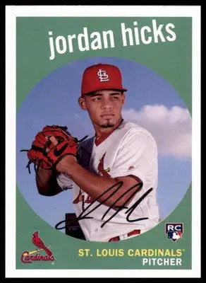 Jordan Hicks Rookie 2018 Topps Archives #22 St. Louis Cardinals - Baseball Card Single