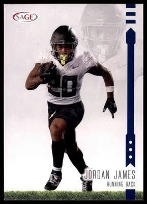 Jordan James 2025 SAGE HIT Blue #182 Oregon Ducks - Football Card Single