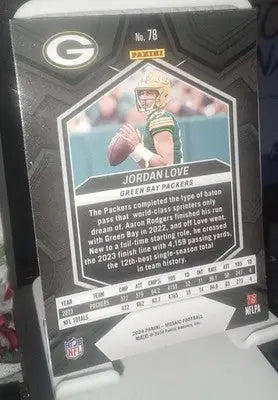 Jordan Love 2024 Panini Mosaic Football Base Card Green Bay Packers 78 Pre-Owned - Football Card Single