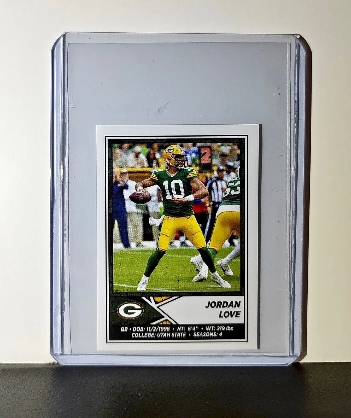 Jordan Love 2024 Panini NFL Sticker #395 Green Bay Packers