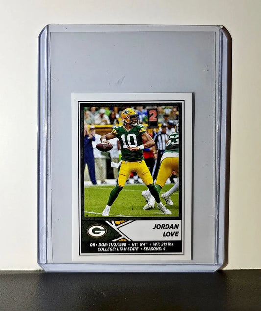 Jordan Love 2024 Panini NFL Sticker #395 Green Bay Packers - Football Card Single