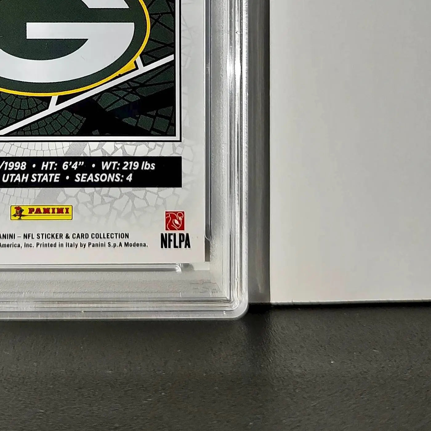 Jordan Love 2024 Panini Sticker Collection 024/099 #18 Purple Foil PSA 8 NM-MT - Football Card Single