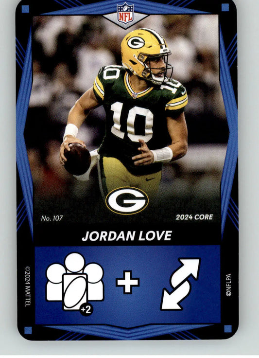 Jordan Love - 2024 UNO Elite Core Edition - Blue - #107 - Football