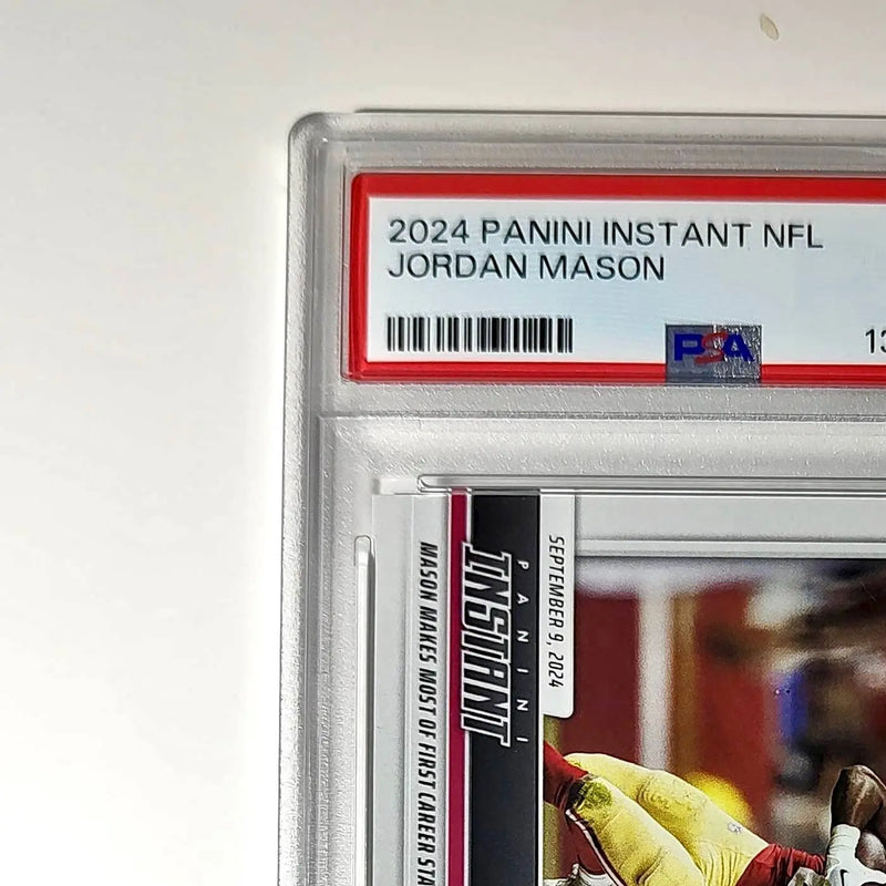 Jordan Mason Rookie 2024 Panini Instant NFL #34 PSA 10 Gem Mint