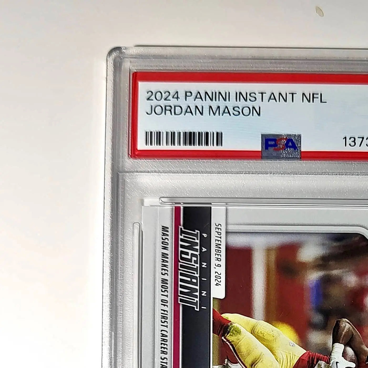 Jordan Mason Rookie 2024 Panini Instant NFL #34 PSA 9 Mint