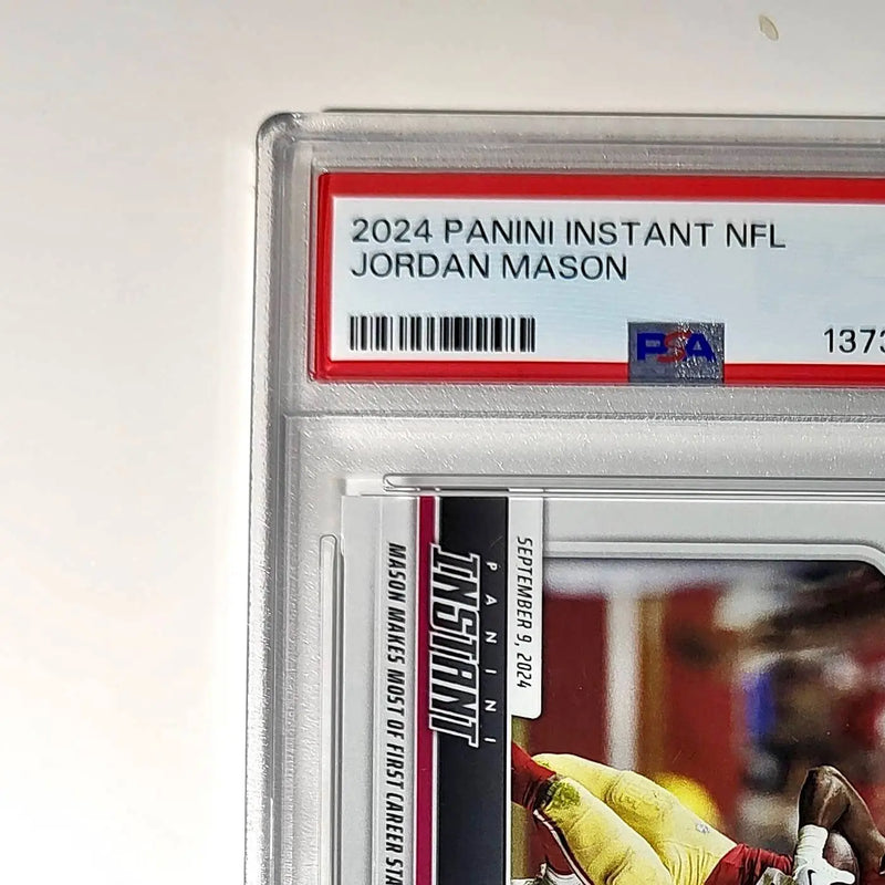 Jordan Mason Rookie 2024 Panini Instant NFL #34 PSA 9 Mint
