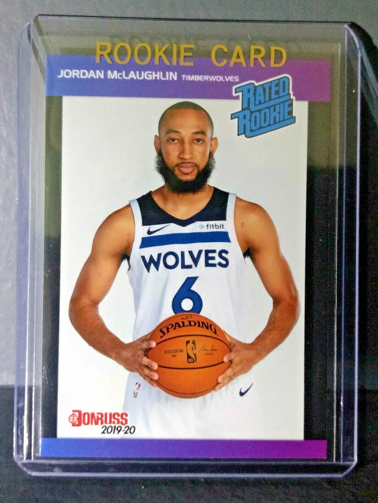 Jordan McLaughlin 2019-2020 Panini NBA #40 Rated Rookie Retro Card 1/3431 - Basketball Card Single