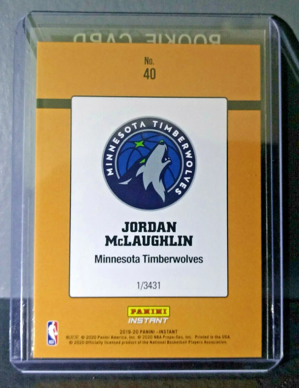 Jordan McLaughlin 2019-2020 Panini NBA #40 Rated Rookie Retro Card 1/3431 - Basketball Card Single