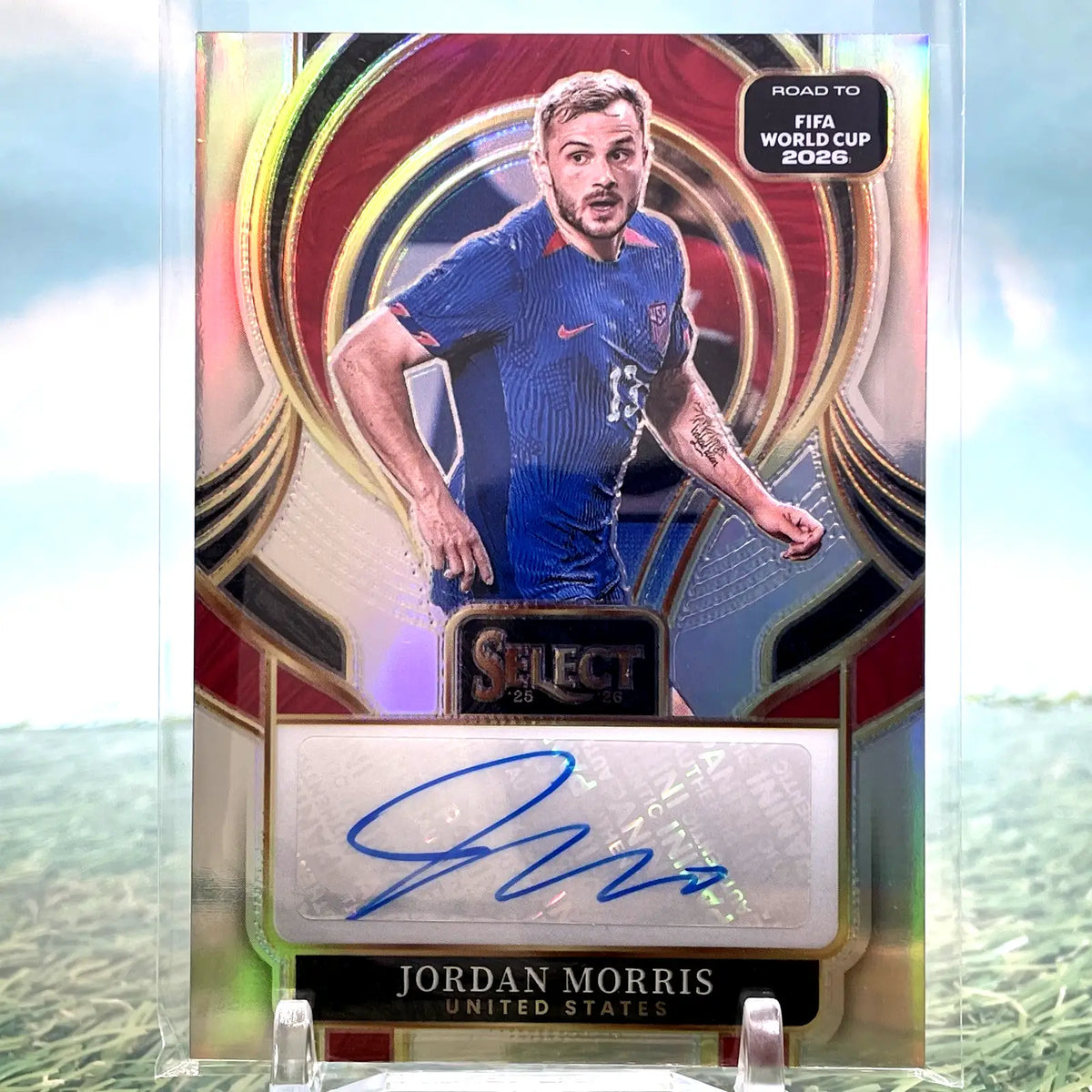 Jordan Morris 2025 Panini Select FIFA World Cup #SE-JM Signatures Auto USA - Soccer Card Single