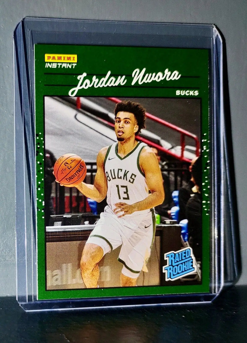 Jordan Nwora 2020-2021 Panini NBA Instant #40 Rated Rookie Retro Card 1/3558 - Basketball Card Single