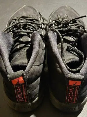 Jordan Shoes Youth 4.5Y Black Red Jumpman Basketball Mid Suede Retro Sneakers - Apparel