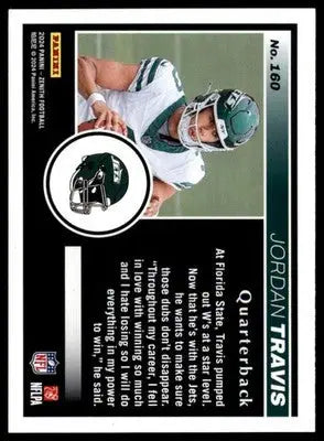 Jordan Travis Rookie 2024 Panini Zenith Retail #160 New York Jets - Football Card Single