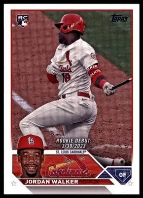 Jordan Walker 2023 Topps Update #US122 St. Louis Cardinals - Baseball Card Single