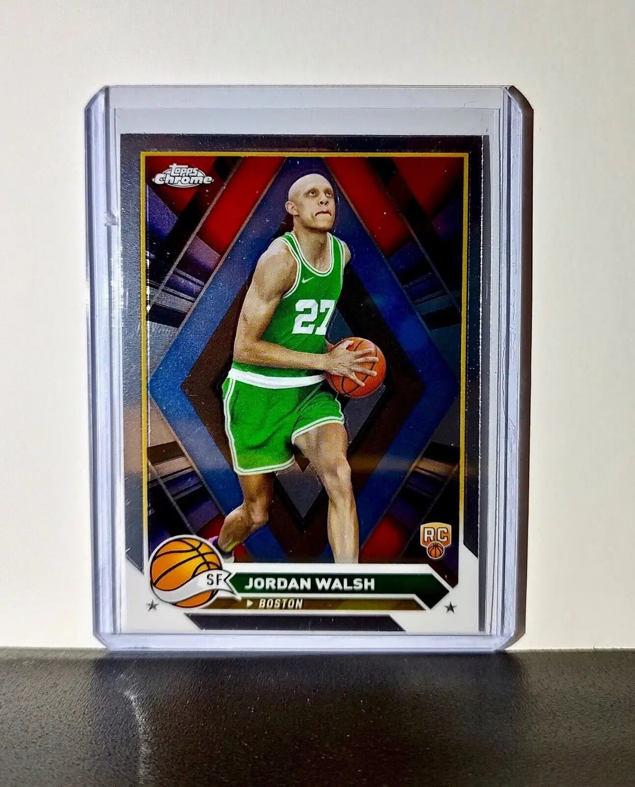 Jordan Walsh 2023-24 Topps Chrome NBA #189 Rookie Card Boston Celtics - Basketball Card Single