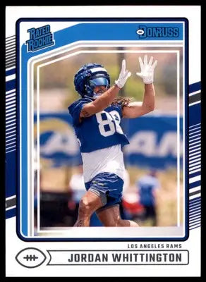 Jordan Whittington Rookie 2024 Donruss #352 Los Angeles Rams - Football Card Single