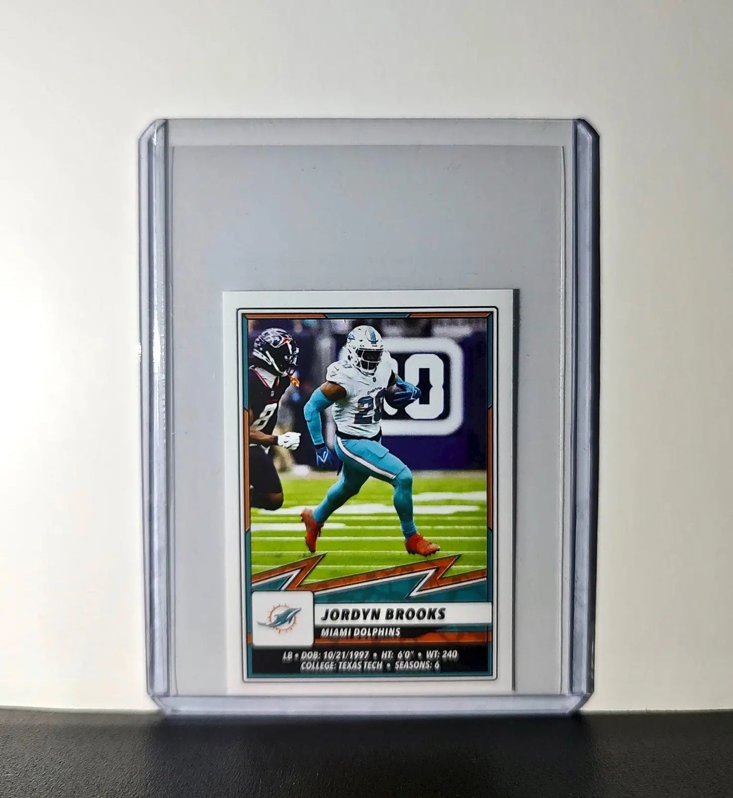 Jordyn Brooks 2025 Panini NFL #65 Sticker Miami Dolphins