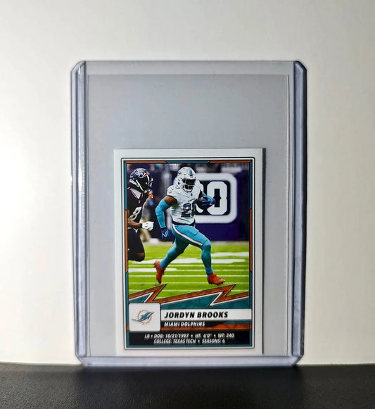 Jordyn Brooks 2025 Panini NFL #65 Sticker Miami Dolphins - Football Card Single