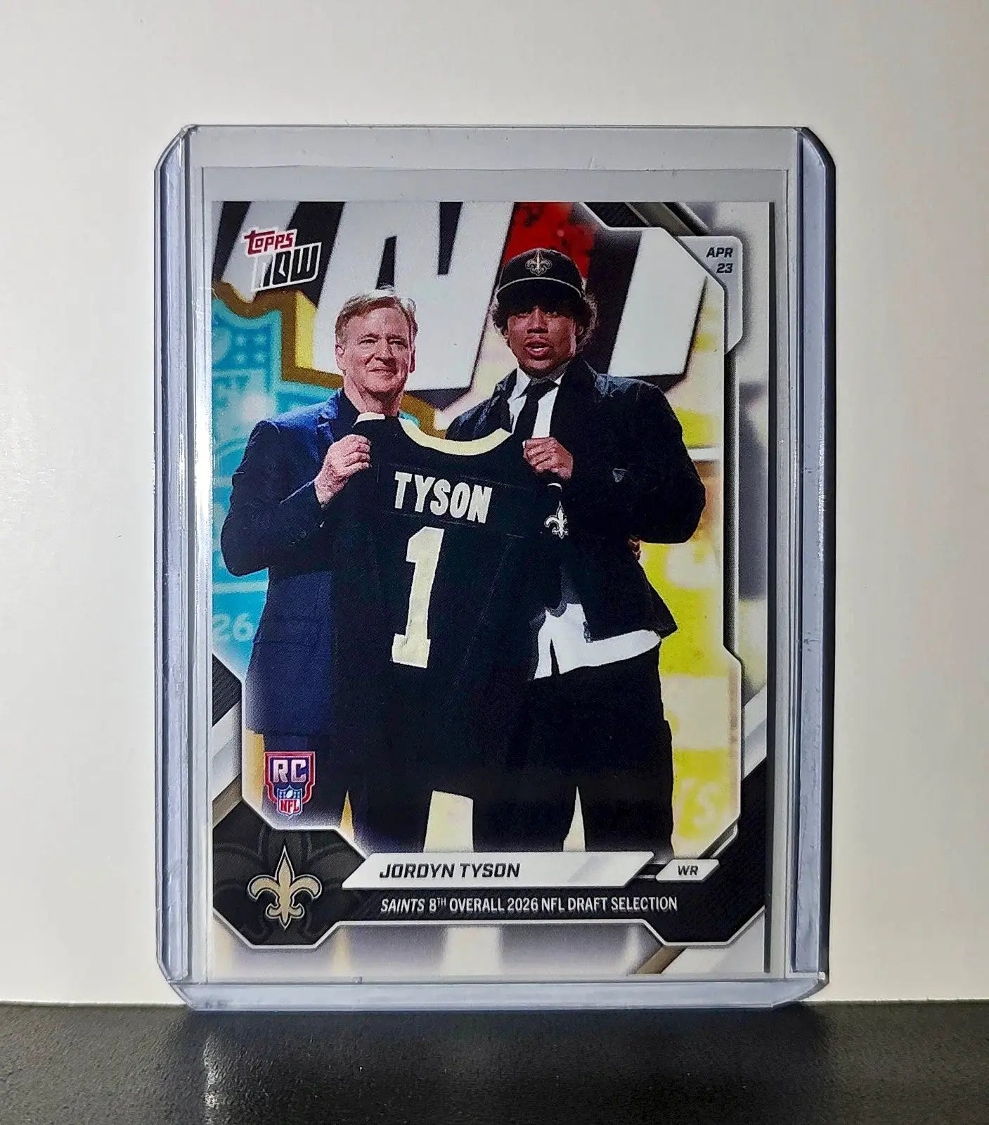 Jordyn Tyson Rookie 2026 Topps Now Draft Night #JTYS Card New Orleans Saints - Football Card Single