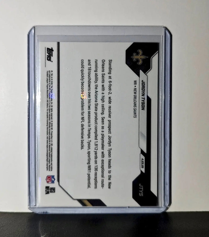 Jordyn Tyson Rookie 2026 Topps Now Draft Night #JTYS Card New Orleans Saints - Football Card Single