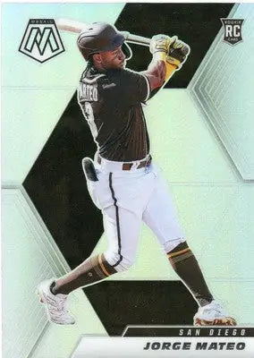 Jorge Mateo Rookie 2021 Panini Mosaic Silver Prizm #233 San Diego Padres - Baseball Card Single