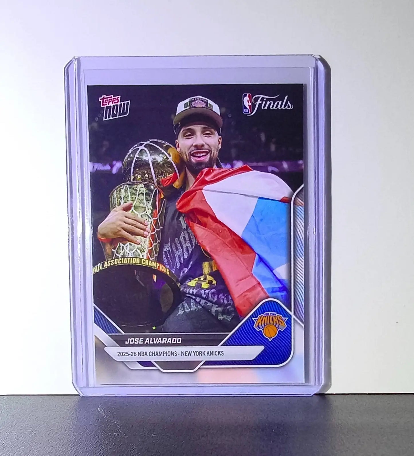 Jose Alvarado 2026 Topps Now NBA Champions #C9-SP Card New York Knicks - Basketball Card Single