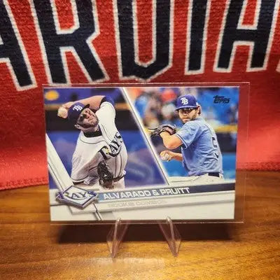 Jose Alvarado & Austin Pruitt Rookies 2017 Topps Update Series #US147 NR MT Rays - Baseball Card Single