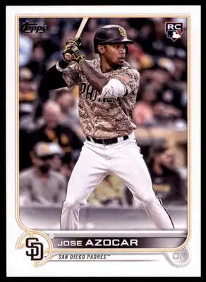 Jose Azocar Rookie 2022 Topps Update #US280 San Diego Padres - Baseball Card Single