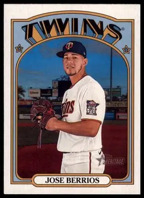 Jose Berrios 2021 Topps Heritage #113 Minnesota Twins - Baseball Card Single