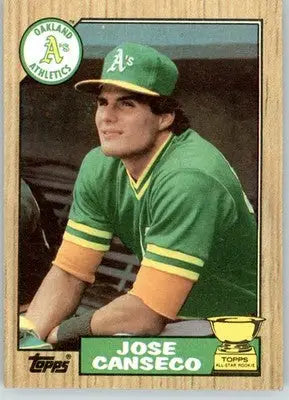 Jose Canseco - 1987 Topps - #620 - Baseball - Baseball Card Single