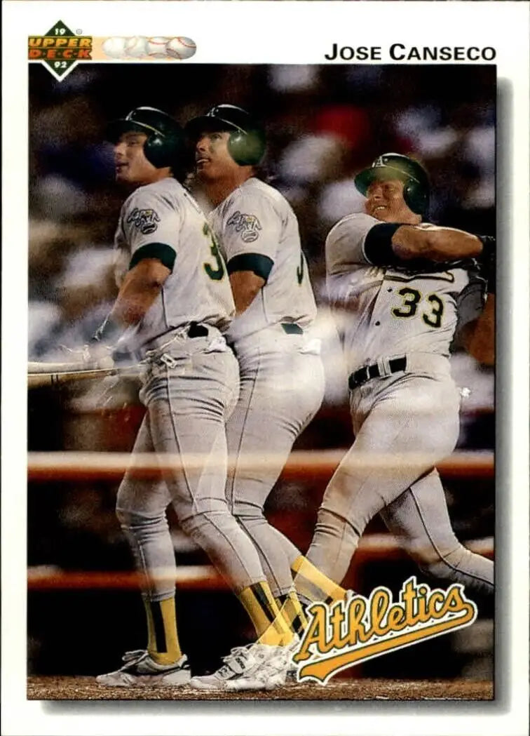 Jose Canseco 1992 Upper Deck MLB #333 Baseball Card Oakland Athletics - Baseball Card Single