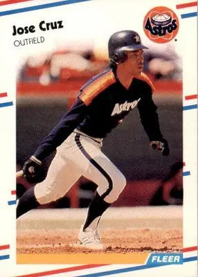 Jose Cruz - 1988 Fleer - #443 - Baseball - Baseball Card Single