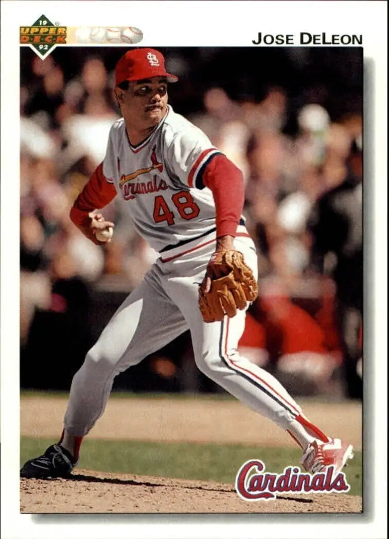 Jose DeLeon 1992 Upper Deck MLB #458 Baseball Card St. Louis Cardinals