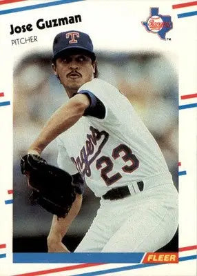 Jose Guzman - 1988 Fleer - #467 - Baseball - Baseball Card Single