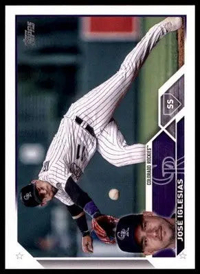 José Iglesias 2023 Topps #653 Colorado Rockies - Baseball Card Single