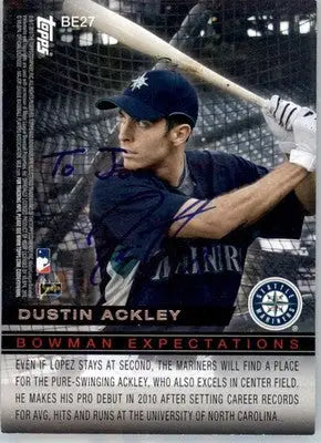 Jose Lopez / Dustin Ackley AUTO - 2010 Bowman - #BE27 - Bowman Expectations - Baseball Card Single