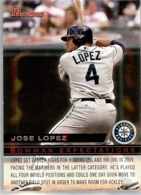Jose Lopez / Dustin Ackley AUTO - 2010 Bowman - #BE27 - Bowman Expectations - Baseball Card Single