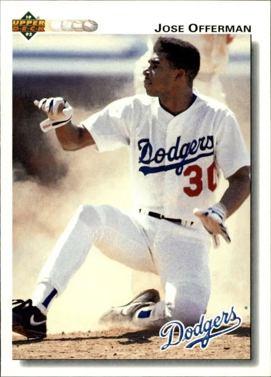 Jose Offerman 1992 Upper Deck MLB #532 Baseball Card Los Angeles Dodgers - Baseball Card Single
