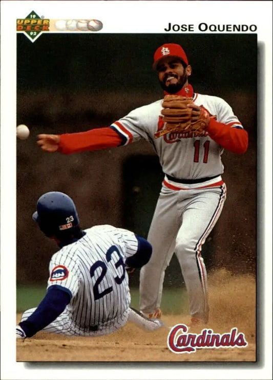 Jose Oquendo 1992 Upper Deck MLB #283 Baseball Card St. Louis Cardinals - Baseball Card Single