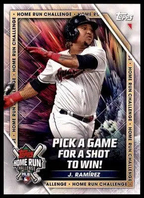 José Ramírez 2023 Topps Home Run Challenge #HRC-14 Cleveland Guardians - Baseball Card Single