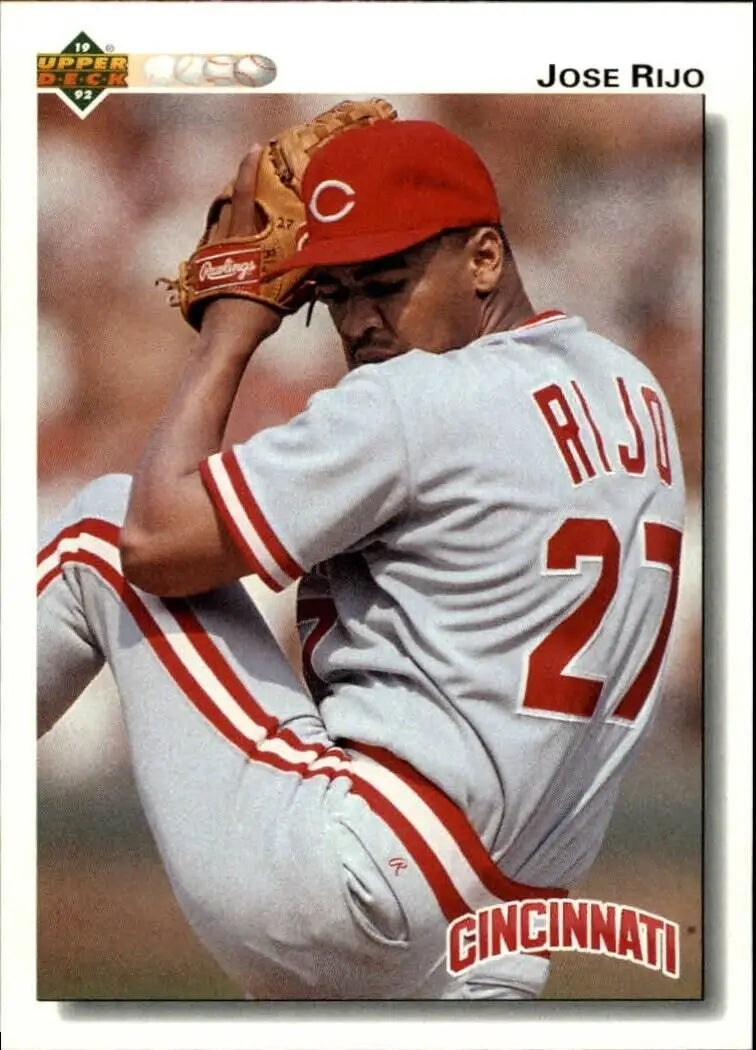 Jose Rijo 1992 Upper Deck MLB #258 Baseball Card Cincinnati Reds