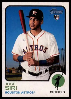 Jose Siri Rookie 2022 Topps Heritage #256 Houston Astros - Baseball Card Single