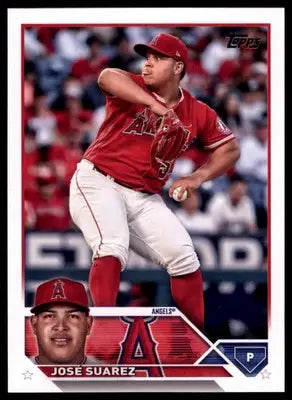 Jose Suarez 2023 Topps #609 Los Angeles Angels - Baseball Card Single