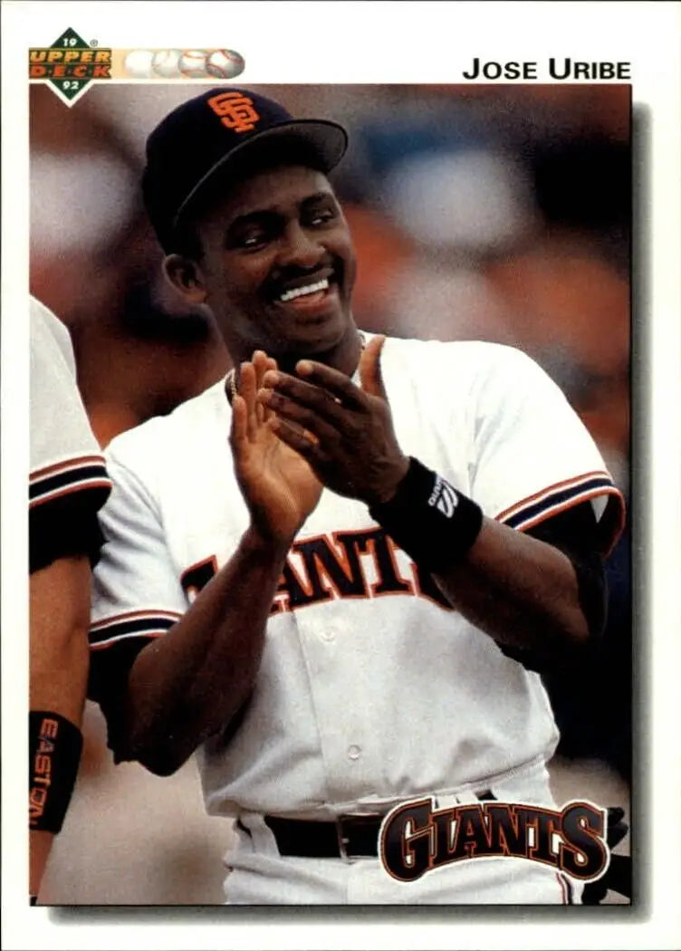Jose Uribe 1992 Upper Deck MLB #270 Baseball Card San Francisco Giants - Baseball Card Single