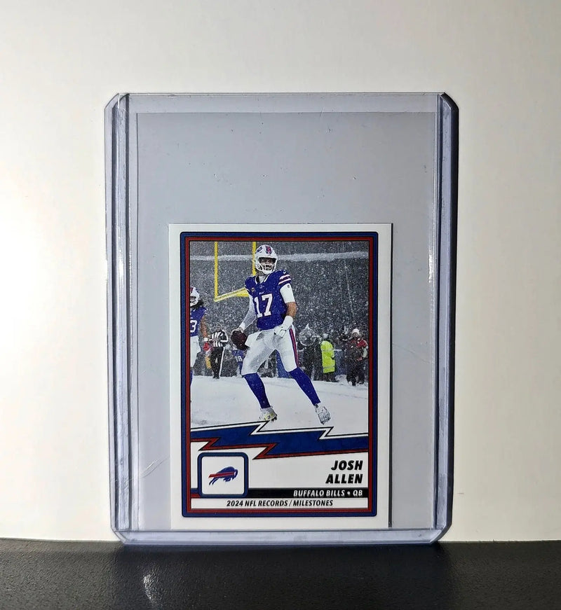 Josh Allen 2025 Panini NFL #24 Record/Milestone Sticker - Other