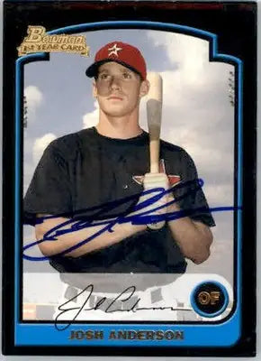 Josh Anderson - 2003 Bowman Draft Picks & Prospects - #BDP68 - RC AUTO Baseball - Baseball Card Single