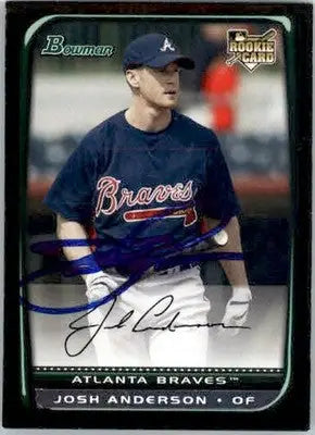 Josh Anderson - 2008 Bowman - #215 - RC AUTO Baseball - Baseball Card Single
