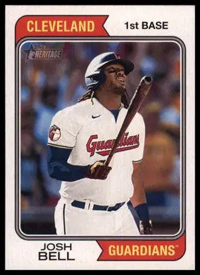 Josh Bell 2023 Topps Heritage #399 Cleveland Guardians - Baseball Card Single
