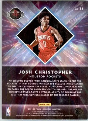 Josh Christopher - 2021-22 Donruss - #16 - Great X-pectations Basketball - Basketball Card Single